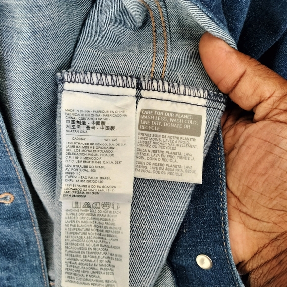 Levi's Men's Indigo Denim Jacket - Picture 4 of 5